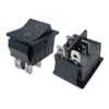 Interruptor de cochecito de bebé coche eléctrico infantil Interruptor de botón de arranque de una tecla Interruptor de alimentación redondo de alta corriente punto plateado 12v