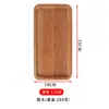 Bandeja de Madera Estilo Japonés para el Hogar Madera de Haya Madera Maciza Rectangular Portavasos Taza de Agua Taza de Té Bandeja de Almacenamiento Bandeja para Platos de Cena