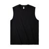 Camiseta sem mangas de verão Ag220G Masculina Algodão Puro Cor Sólida Colete Masculino Esportivo Atacado Logotipo Impresso