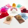 Diademas Europeas y Americanas para Bebé, Nuevas Diademas Elásticas de Nylon con Pompones para Bebé, Accesorios para el Cabello de Bebé Suaves y Cómodos para Todas las Estaciones