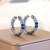 Pendientes Bohemios Transfronterizos Cao Shi, Pendientes Geométricos Azules Exóticos Vintage, Exquisitos Accesorios de Estilo Étnico