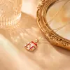Collar de Festival Navideño de Moda Exquisita Transfronterizo Europeo y Americano Joyería de Cadena para Clavícula Dulce de Lujo Ligero de Nicho de Cobre Microincrustado de Alta Gama