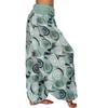 Calças Femininas Nova Coleção Primavera/Verão 2026 Estilo Europeu e Americano Amazon Estampadas Soltas Casuais Wide-Leg Calças Femininas Calças Harem