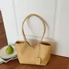 Bolsa Tote Coreana de Gran Capacidad para Mujer, Bolso de Hombro de Moda y Versátil, Tejido en Relieve de Verano Nuevo Estilo, Bolso de Hombro Grande