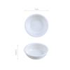 Plato de condimentos de cerámica blanca pura de estilo japonés, plato de sabor de dos compartimentos y tres compartimentos, plato de vinagre, plato de salsa de soja para el hogar, plato pequeño, vajilla, plato de hueso