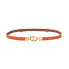 Cinturón Fino de Cuero Versátil de Moda para Mujer, Cinturón de Cuero Genuino Estilo Coreano para Combinar con Vestidos, Cinturón Decorativo, Venta al por Mayor