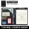 Carpeta multifuncional A4 talk clip sencillo pin talk clip cuero clip administrador bloc de firmas tablero de negocios archivo de tapa dura