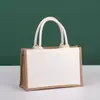Bolsas Transfronterizas Logo Personalizado Bolsos de Lino Bolsas de Lona y Yute Bolsas Publicitarias para Empresas Personalizadas