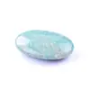 Piedra de Palma Popular Transfronteriza Piedra Cruda de Cristal Piedra de Jabón Piedra de Palma 45*30mm Cristal Rosa Masaje Spa Piedra de Energía Pieza de Mano