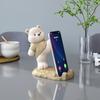 Adornos de Soporte Universal para Teléfono Móvil de Oso de Dibujos Animados para iPad Tableta Soporte Universal para Hogar Oficina Artefacto para Ver Dramas para Perezosos