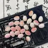 Acessórios de joias DIY feitos à mão com concha real vermelha de caracol feminino, pétalas de lótus, pétalas de begônia