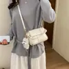 Bolsas de Palha Transfronteiriças Nicho Tendência Bolsas de Mão Femininas 2026 Nova Bolsa Quadrada Pequena Versátil Elegante Bolsa de Ombro Transversal