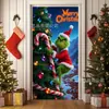 Temu Tecido de Fundo Tema de Natal Mais Vendido Venda Quente Transfronteiriça Cortina de Porta de Festival Tecido Pendurado Tecido de Cena para Decoração de Casa