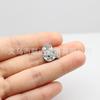 10mm Diamante Branco Letra Liga Strass Letra Inglesa diy Pulseira Coleira de Animal Chaveiro Acessórios de Joias