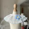 Babeo Lindo de Gato con Popote Perro Mascota Babero de Flor Bebé Muppet Ropa de Gato Decoración Accesorios Accesorios