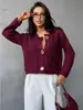 Amazon Cárdigan Grueso de Punto Chaqueta para Mujer 2025 Otoño e Invierno Nuevo Estilo Europeo y Americano Moda Casual Prendas de Punto