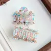 Grampo de Cabelo Acetato Novo de Alta Qualidade Transfronteiriço com Diamantes, Grampo de Flor, Coração Delicado, Estilo Verão Fresco Presilha Tubarão