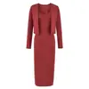 Sexy y a la moda, relajado y puro, cárdigan abierto y vestido tipo camisola, conjunto de verano para mujer, estilo chica hot, entallado a la cintura, vestido de dos piezas ajustado