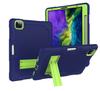 Para iPad Pro 2020 Flat Case mini Contrast Strap Hand Strap Silicone PC Rotating Dropresistant Case