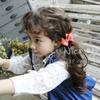 Pinza para el pelo tocado infantil pinza para el pelo lazo tridimensional de gamuza banda de goma hecho a mano accesorios para el pelo de niña bolsa para zapatos material diy