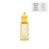 Frasco Roll-on de Óleo Essencial Portátil de Alta Qualidade 5ml Estilo do Oriente Médio, Frasco de Essência de Perfume de Luxo, Frasco de Esmalte 10ml, Frasco Vazio