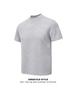 [EME] Camiseta de manga curta em malha cardada de algodão australiano 280g com costura, anti-amassado, corte reto e curto, T-shirt de verão