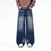 Roupas Masculinas Fengshe / Lançamento Primavera 2026 Novo Estilo Americano Soltos High Street Calças de Pernas Largas Jeans Masculino Calças de Pernas Retas