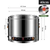 Olla Multifuncional para Cocinar Fideos de Acero Inoxidable, Olla para Dumplings de Negocio de Fideos, Olla para Sopa de Carnes Estofadas, Olla Caliente Picante, Estufa para Cocinar Oden