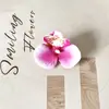 Nuevas Piezas de Flor de Orquídea Mariposa Artificial de 7 cm para Decoración de Paredes de Flores de Boda, Materiales de Flores Falsas para Ramilletes de Mano DIY, Pasadores y Cabezas de Flores Pequeñas
