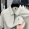Mismo Estilo de Camisa Polo de Manga Corta para Hombre, Camisa Polo de Verano Caliente de Gama Alta para Hombre, Camiseta con Cremallera Casual de Negocios