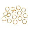 Tarjeta de Marco de Abalorio de Aleación Paquete de 10 Juegos de Anillo de Abalorio Marco de Abalorio Anillo de Perla Pulsera DIY Hecha a Mano Collar Accesorios de Anillo de Abalorio