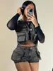 Fábrica de Jeans Transfronteiriça Personalização em Pequenos Lotes Shorts Jeans Estampados Personalizados Transfronteiriços Europeus, Americanos e Latino-Americanos