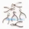 N28 Accesorios para Joyería DIY Collar con Microincrustaciones Hueso de la Fortuna Labios Rojos Ángel Flecha de Cupido Colgante Pequeño