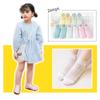 C630 Calcetines Infantiles al por Mayor Primavera y Verano de Moda Rayas Verticales Florales Malla Transpirable Color Sólido Calcetines para Niños y Niñas