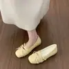 Sapatos de Salto Baixo para Noite com Laço Delicado para Mulheres 2026 Primavera Novos Versáteis para o Dia a Dia Sapatos Mary Jane com Solado Grosso