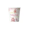 Amazon Galleta de Jengibre Niña Fiesta de Baby Shower Hola Niña Banner Decoraciones para el Lugar Platos de Papel Vasos de Papel