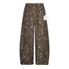 Pantalones Curvos de Estilo Retro Americano con Estampado de Estrellas y Leopardo para Hombres y Mujeres, Nuevo Estilo Perezoso Casual Suelto de Pierna Ancha Largos