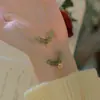 Super Fada Colar de contas de pedra de vidro Colar de contas simples simples ins Nicho Design Sense Jade Clavicle Chain elegante contas de transferência