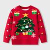 Nuevo Suéter Navideño de Árbol de Navidad Europeo y Americano de Otoño e Invierno de Amazon para Niños y Niñas, Suéter de Punto para Bebé