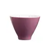 Taza de té de cerámica de glicinia pintada a mano, taza individual para juego de té kung fu, taza de maestro, taza de té