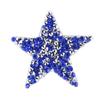 Limei Estrella de Cinco Puntas Pedrería Caliente Estampado en Caliente Patrón Calcomanías de Tela para Zapatos, Sombreros, Bolsos, Accesorios de Ropa Parches de Malla de Pegamento Termofusible