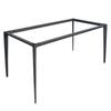 Pata de mesa de oficina, mesa de comedor, barra, soporte de hardware, base de soporte, placa de roca, mármol, placa grande, pata de mesa de hierro simple