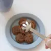 Clipe de Gelo de Aço Inoxidável Grau Alimentício Alta Temperatura Espessado Criativo Fofo Pequena Palma Lanche Cubo de Gelo Clipe de Comida