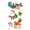 Fábrica de adesivos de tatuagem de Natal fornecimento direto transfronteiriço em estoque adesivos divertidos para o rosto adesivos de tatuagem de desenho animado para crianças