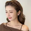 Diadema Negra Brillante para Mujeres Aplanamiento de Frente Alta Cabello Diadema para el Cabello No Aprieta la Cabeza Especial para Lavado de Cara Pinza para el Cabello Uso Diario Exterior Tocado de Temperamento