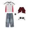 Roupas de Street Dance para Meninos, Conjunto de Camiseta Tendência Estilo Hip-Hop, Roupas de Moda Infantil para Performance de Hip-Hop Street Dance para Meninas
