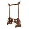 Soporte de cepillo colgante de 12 pines Soporte para bolígrafos de madera maciza Madera de ala de pollo Soporte para cepillos de grifo Soporte colgante para bolígrafos para principiantes y estudiantes