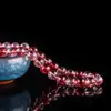 Contas Redondas Fantasma Vermelho Cristal e Verde para Pulseira Colar DIY Acessórios de Joias Contas Semi-Acabadas Artesanais Contas Soltas Venda por Atacado
