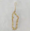 Cadena de Teléfono de Cristal Amarillo de la Suerte para Mujer, Exquisito Colgante de Muñeca de Amatista Natural, Cordón para Funda de Teléfono de Cadena de Cuentas, Colgante para Hombre