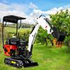Miniexcavadora HT08 exportada a Francia Construcción de fincas señoriales Desmalezado de suelos pastorales Excavadora doméstica